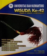 BUKU KENANG-KENANGAN WISUDA UDINUS KE-42