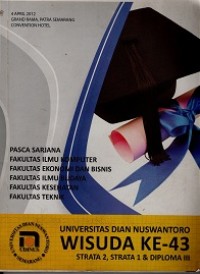 BUKU KENANG-KENANGAN WISUDA UDINUS KE-43