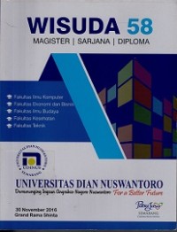 BUKU KENANG-KENANGAN WISUDA UDINUS KE-58