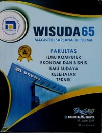 BUKU KENANG-KENANGAN WISUDA UDINUS KE-65