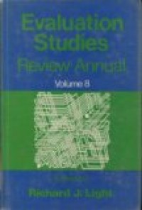 Image of EVALUATION STUDIES REVIEW ANNUAL VOLUME 8