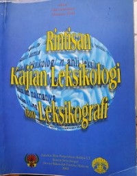 RINTISAN DALAM KAJIAN LEKSIKOLOGI DAN LEKSIKOGRAFI