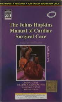 Image of THE JOHNS HOPKINS MANUAL OF CARDIAC SURGICAL CARE