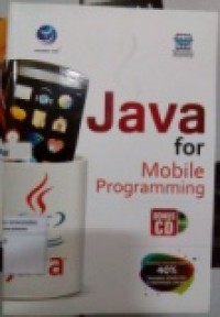 JAVA FOR MOBILE PROGAMMING