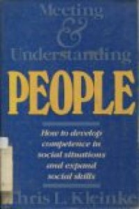 MEETING & UNDERSTANDING PEOPLE