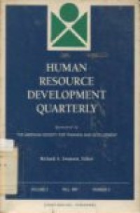 HUMAN RESOURCE DEVELOPMENT QUARTERLY