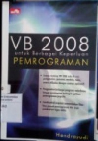 VB 2008 UNTUK BERBAGI KEPERLUAN PEMROGRAMAN