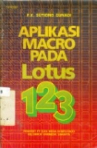 ALIKASI LOTUS PADA LOTUS 123