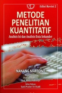 METODE PENELITIAN KUANTITATIF : ANALISIS ISI DAN ANALISIS DATA SEKUNDER