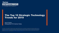 THE TOP 10 STRATEGIC TECHNOLOGY TRENDS FOR 2019