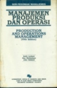 SERI PEDOMAN MANAJEMEN MANAJEMEN PRODUKSI DAN OPERASI