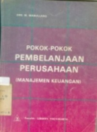 POKOK-POKOK PEMBELANJAAN PERUSAHAAN (MANAJEMEN KEUANGAN)