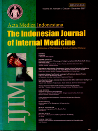 Image of ACTA MEDICA INDONESIANA: THE INDONESIAN JOURNAL OF INTERNAL MEDICINE