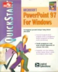 QUICKSTART MICROSOFT POWERPOINT 97 FOR WINDOWS