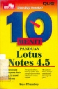 10 MENIT PANDUAN LOTUS NOTES 4.5