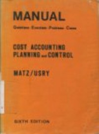 MANUAL COST ACCOUNTING