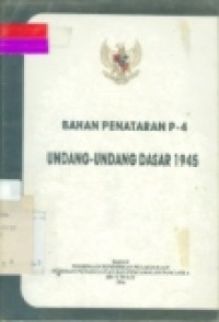 BAHAN PENATARAN P-4UNDANG-UNDANG DASAR 1945