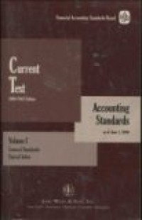 CURRENT TEXT ACCOUNTING STANDARDS VOLUME I