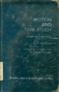 Motion and time study: Improving productivity