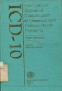 ICD-10 (International Statistical Classification of Diseases and Related Health Problems)vol 2