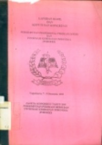 Laporan hasil dan keputusan kongres II Perhimpunan Profesional Perekam Medis dan Informasi Kesehatan Indonesia (PORMIKI)