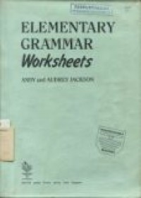 Elementary Grammar Worksheets