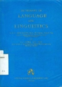 Dictionary of language and linguistics