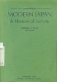 Modern Japan a historical survey