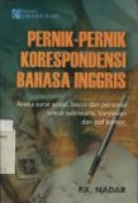 Pernik-pernik korespondensi bahasa Inggris