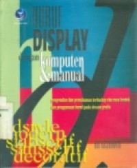 HURUF DISPLAY DENGAN KOMPUTER & MANUAL