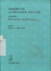 HANBOOK OF DISCOURSE ANALYSIS VOLUME 2 DIMENSIONS OF DISCOURSE