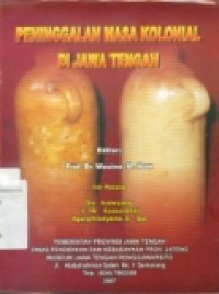 PENINGGALAN MASA KOLONIAL DI JAWA TENGAH