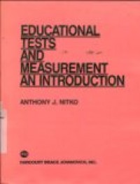 EDUCATIONAL TESTS AND MEASUREMENT AN INTRODUCTION