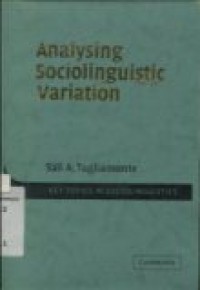 ANALYSING SOCIOLINGUISTIC VARIATION