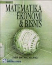 MATEMATIKA EKONOMI BUKU.2 ED.PERTAMA