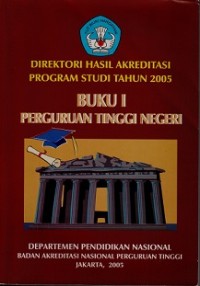 DIREKTORI HASIL AKREDITASI PROGRAM STUDI TH 2005rnPERGURUAN TINGGI NEGERI