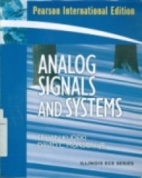 ANALOG SIGNALS AND SYSTEMS ( Pearson International Edition )