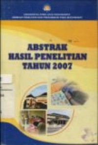 ABSTRAK HASIL PENELITIAN TAHUN 2007