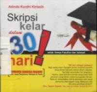 SKRIPSI KELAR DALAM 30 HARI: MEMBUKA RAHASIA DAGANG BIRO JASA PENULISAN SKRIPSI DAN TESIS