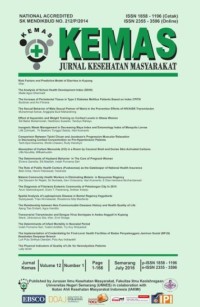 KEMAS: JURNAL KESEHATAN MASYARAKAT